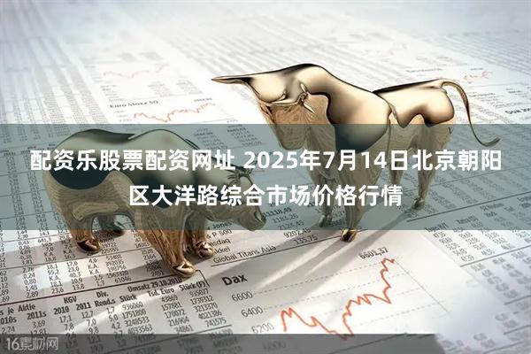 配资乐股票配资网址 2025年7月14日北京朝阳区大洋路综合市场价格行情